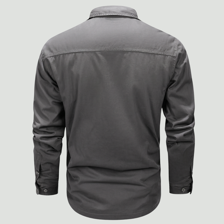 Lightweight Long-Sleeve Outdoor Shirt – Durable Cotton-Blend for Active Use