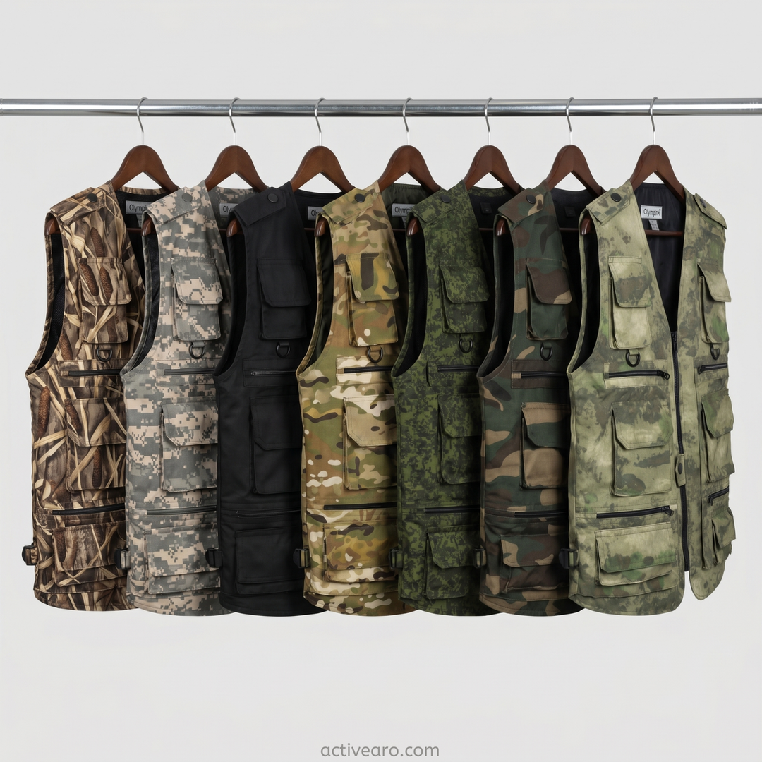 Men’s Camouflage Outdoor Vest – Multi Pocket Utility Design