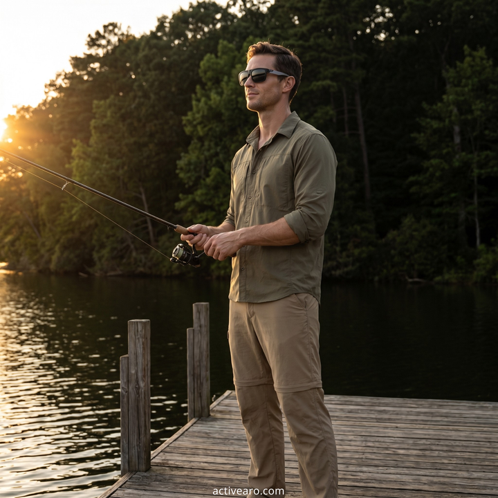 Men's Square Sport Sunglasses – TAC Polarized Full-Rim Lens