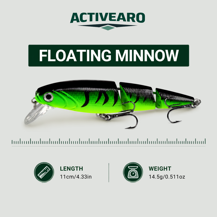 5-Piece Multi-Jointed Swimbait Lure Set – Bass and Carp