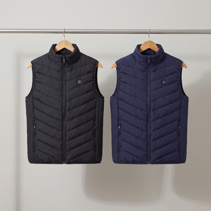 Men's Heated Vest – USB Powered with Four Heating Zones for Hunting and Hiking