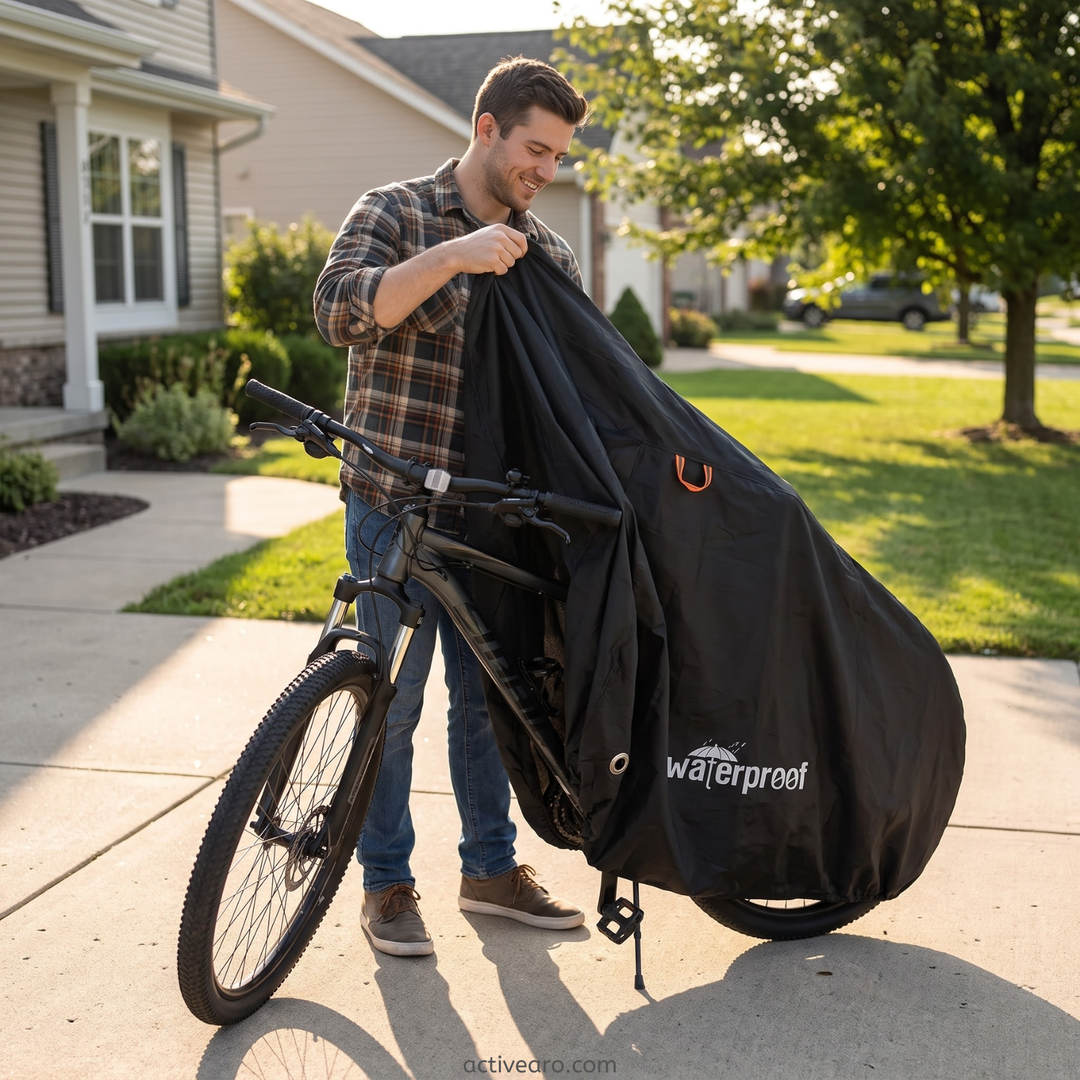 Waterproof Bike Cover – 3-Layer UV and Dust Protection for Standard and Electric Bikes