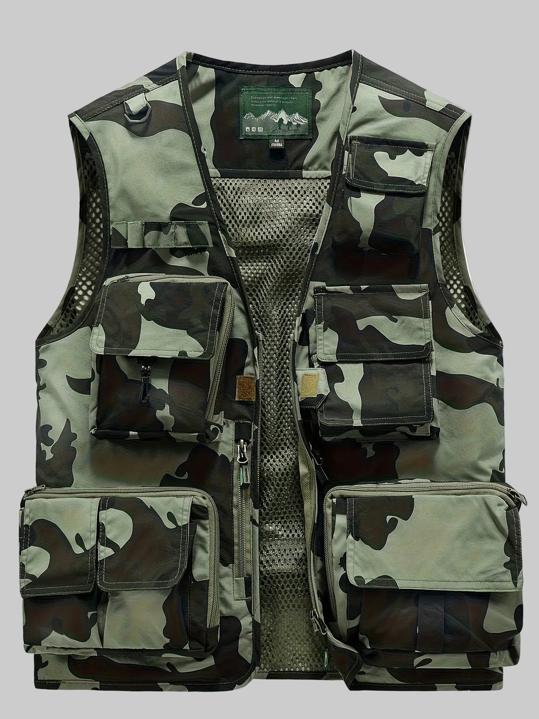 Men’s Multi-Pocket Outdoor Vest – Lightweight & Breathable for Fishing and Field Use