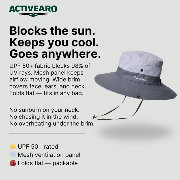 UPF 50+ Packable Sun Hat – Lightweight UV-Protective Hat for Hiking and Outdoor Use