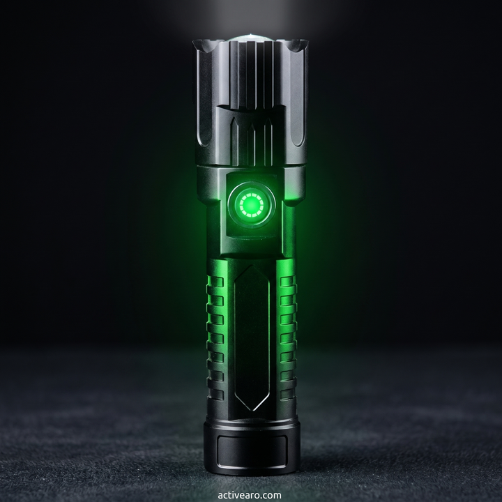 LED Long-Range Zoom Flashlight – USB Rechargeable Utility Torch