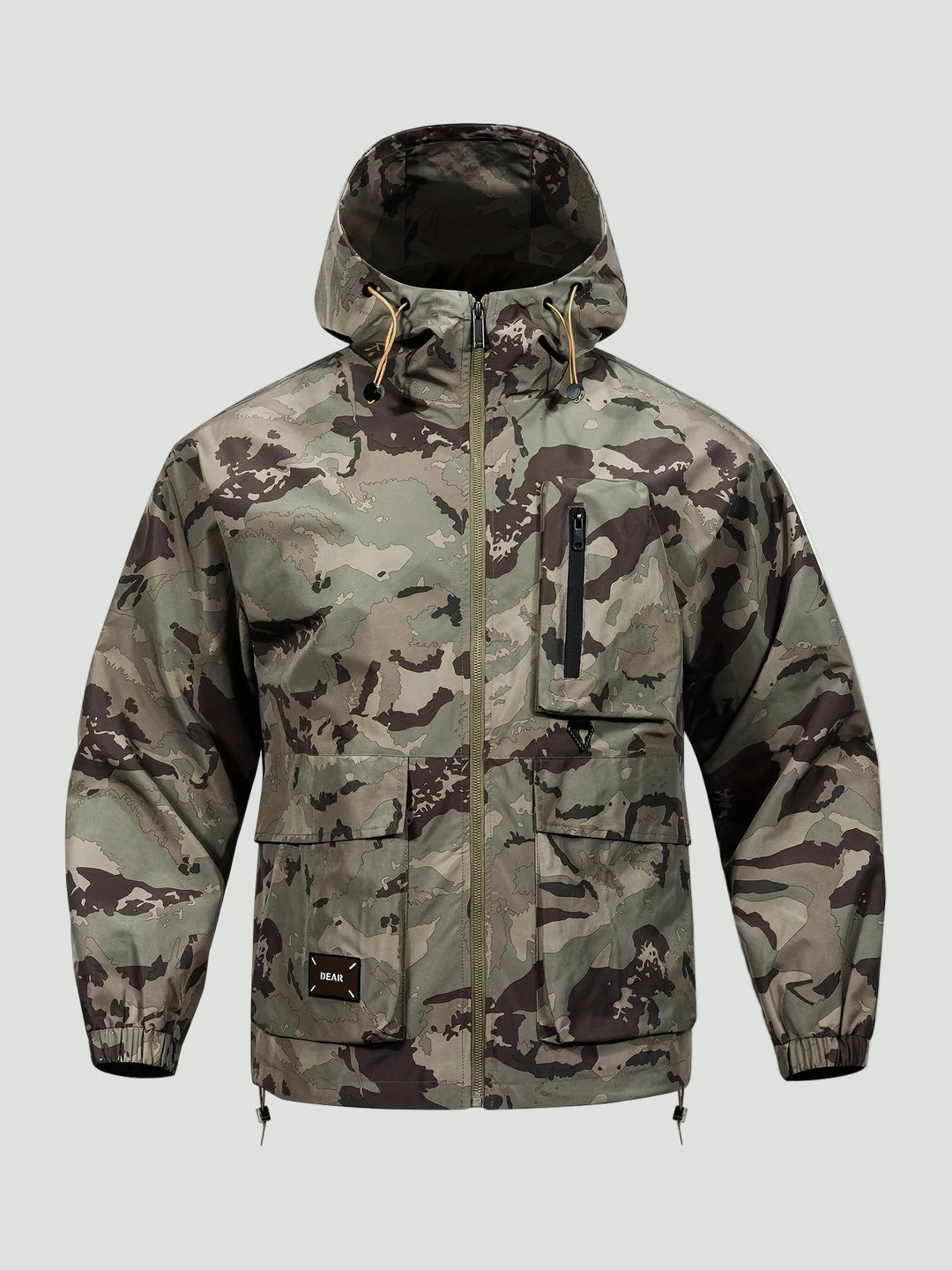 Camouflage Hooded Jacket – Utility-Inspired Outerwear