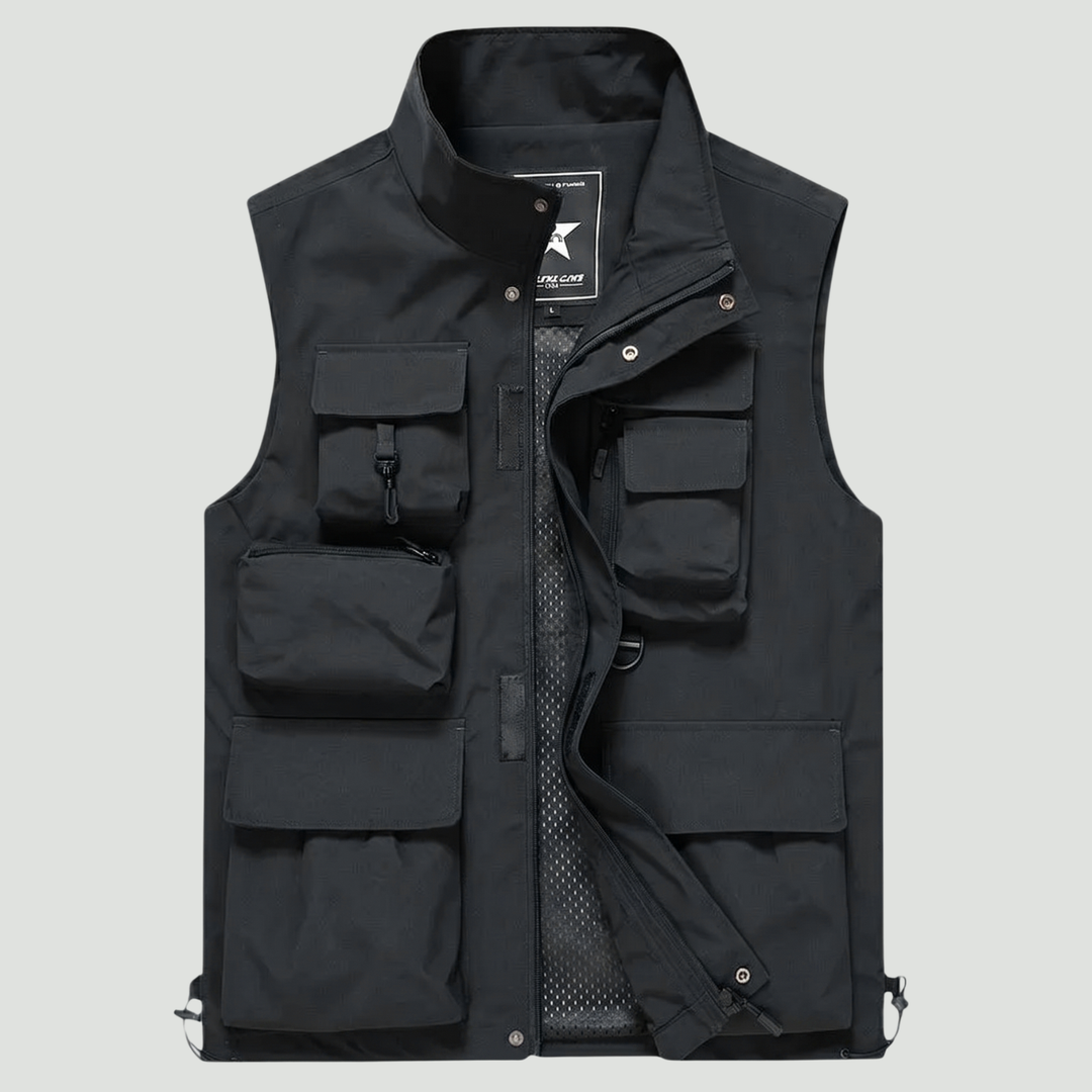 Men’s Lightweight Workwear Vest – Multi-Pocket Utility for Outdoor Use