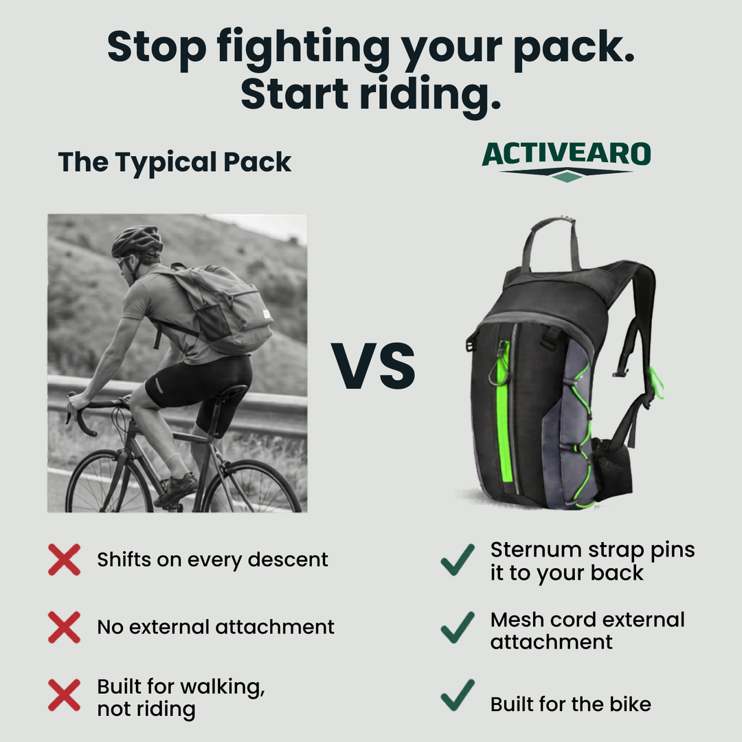 10L Lightweight Cycling Backpack – Oxford Cloth Bike Pack for Commuting and Mountain Biking