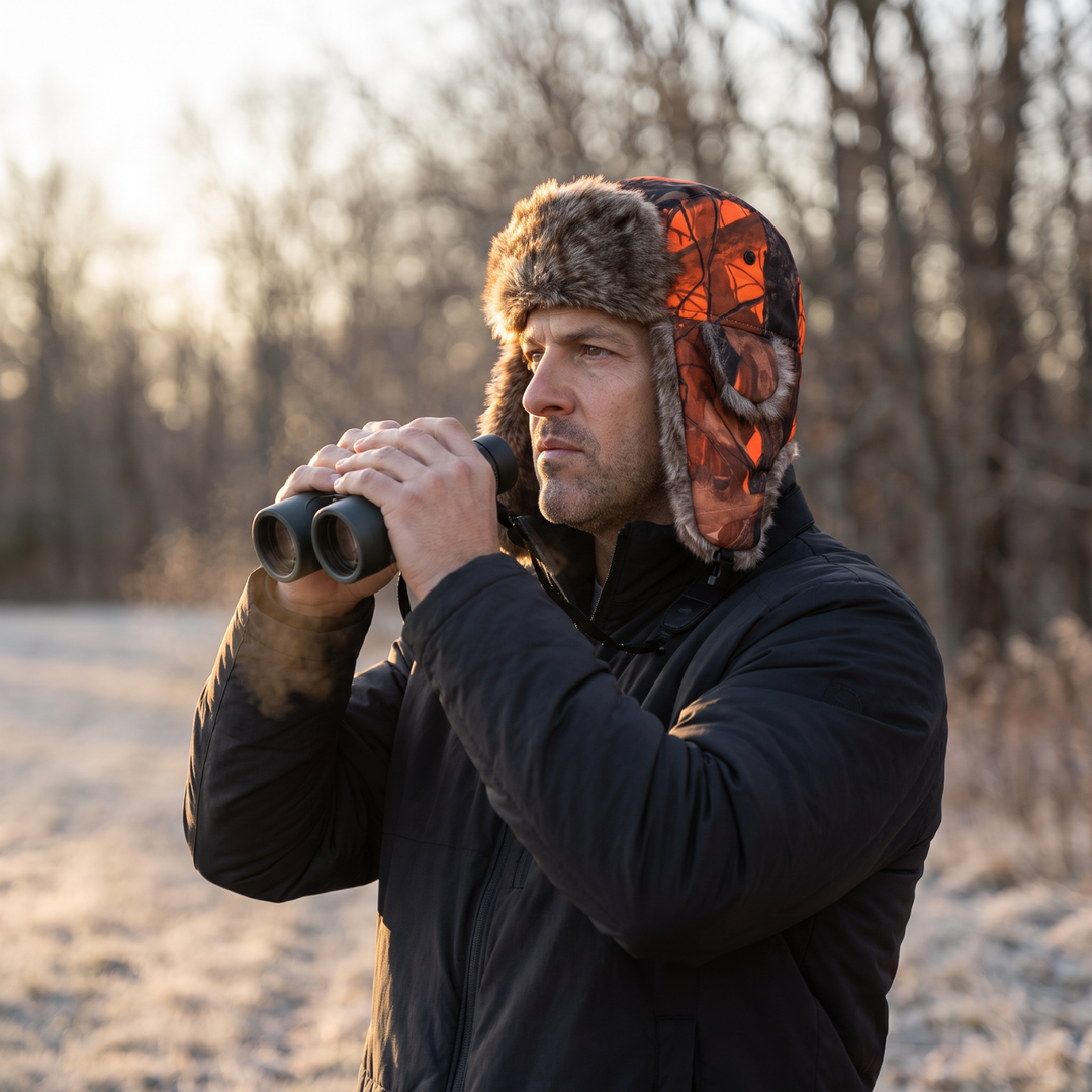 Camouflage Fleece Winter Hat – Warm Outdoor Headwear