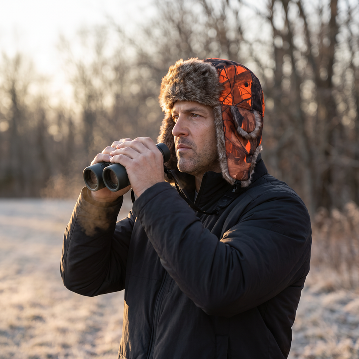 Camouflage Fleece Winter Hat – Warm Outdoor Headwear