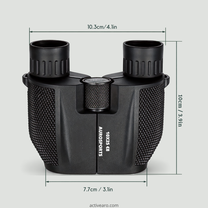 Compact binoculars – 10x magnification with 25 mm objective lenses for outdoor observation