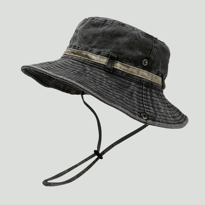 Cotton Boonie Hat – Packable Outdoor Sun Hat with Chin Strap