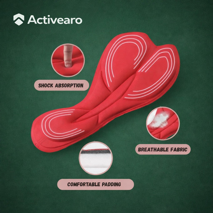 Women’s Breathable Cycling Shorts – Gel-Padded & Supportive Fit