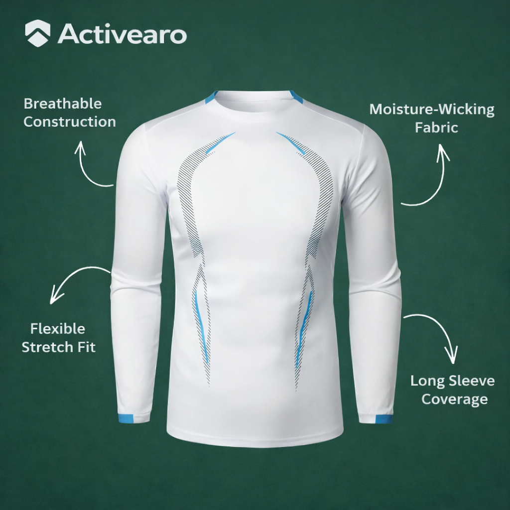 Men’s Breathable Long Sleeve Outdoor T Shirt – Lightweight Trail Layer