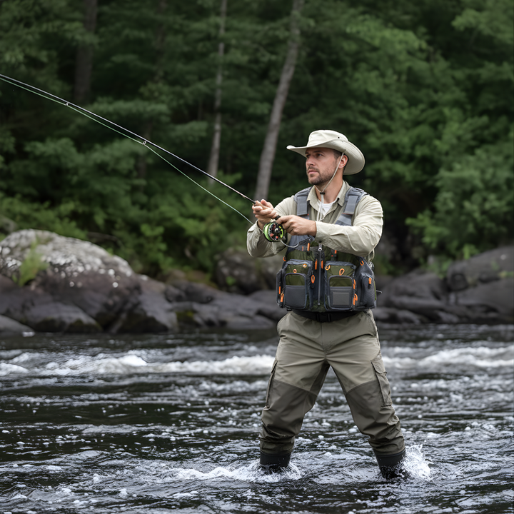 Men’s Multi-Pocket Outdoor Vest – Breathable Design for Fishing