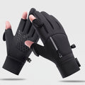 Fishing Gloves - Flip Finger Touchscreen Winter Gloves - Fleece Lined
