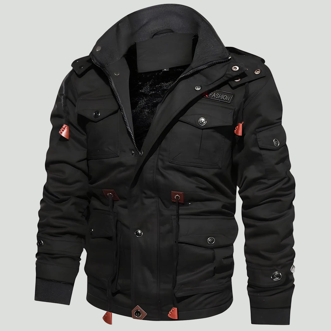Men’s Tactical Outdoor Jacket – Multi Pocket Design for Cold Weather Use