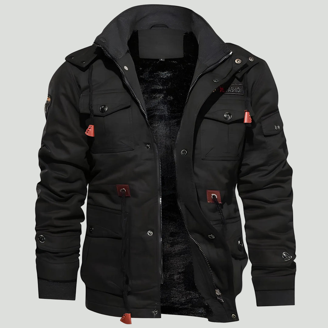 Men’s Tactical Outdoor Jacket – Multi Pocket Design for Cold Weather Use
