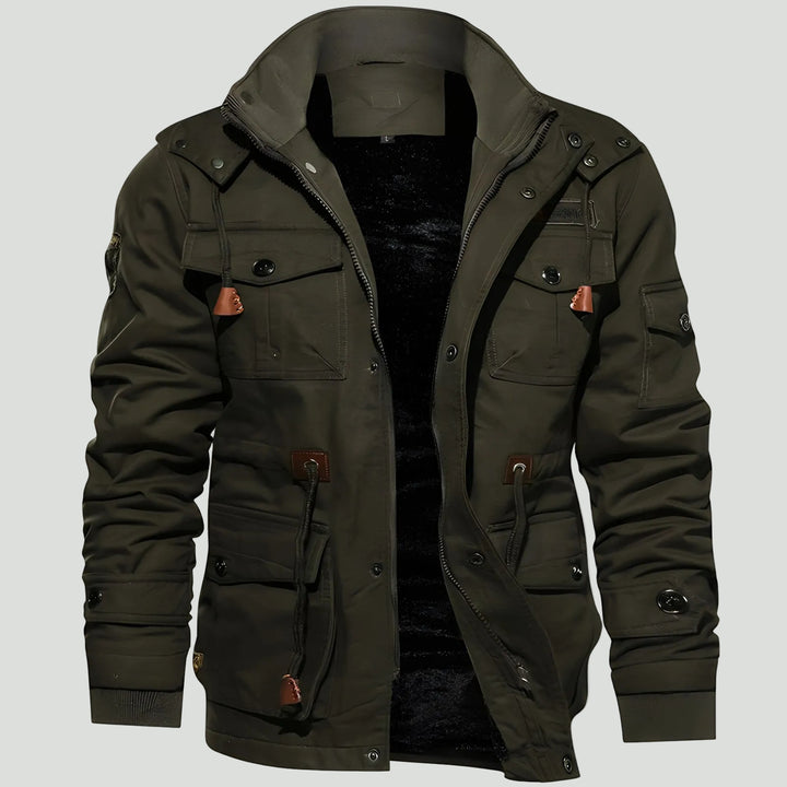 Men’s Tactical Outdoor Jacket – Multi Pocket Design for Cold Weather Use