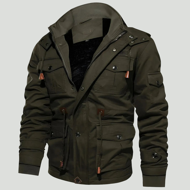 Men’s Tactical Outdoor Jacket – Multi Pocket Design for Cold Weather Use