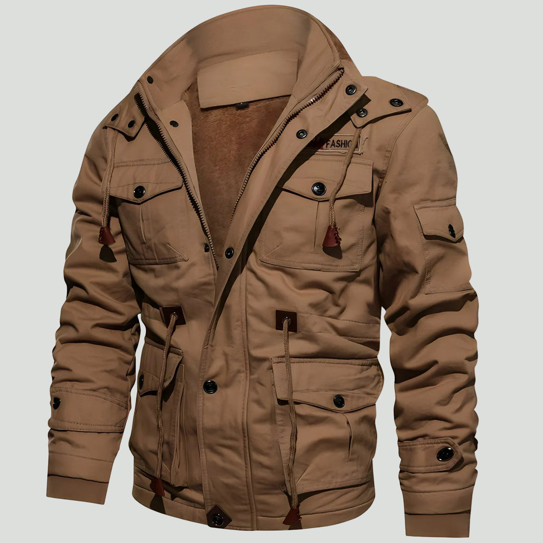 Men’s Tactical Outdoor Jacket – Multi Pocket Design for Cold Weather Use
