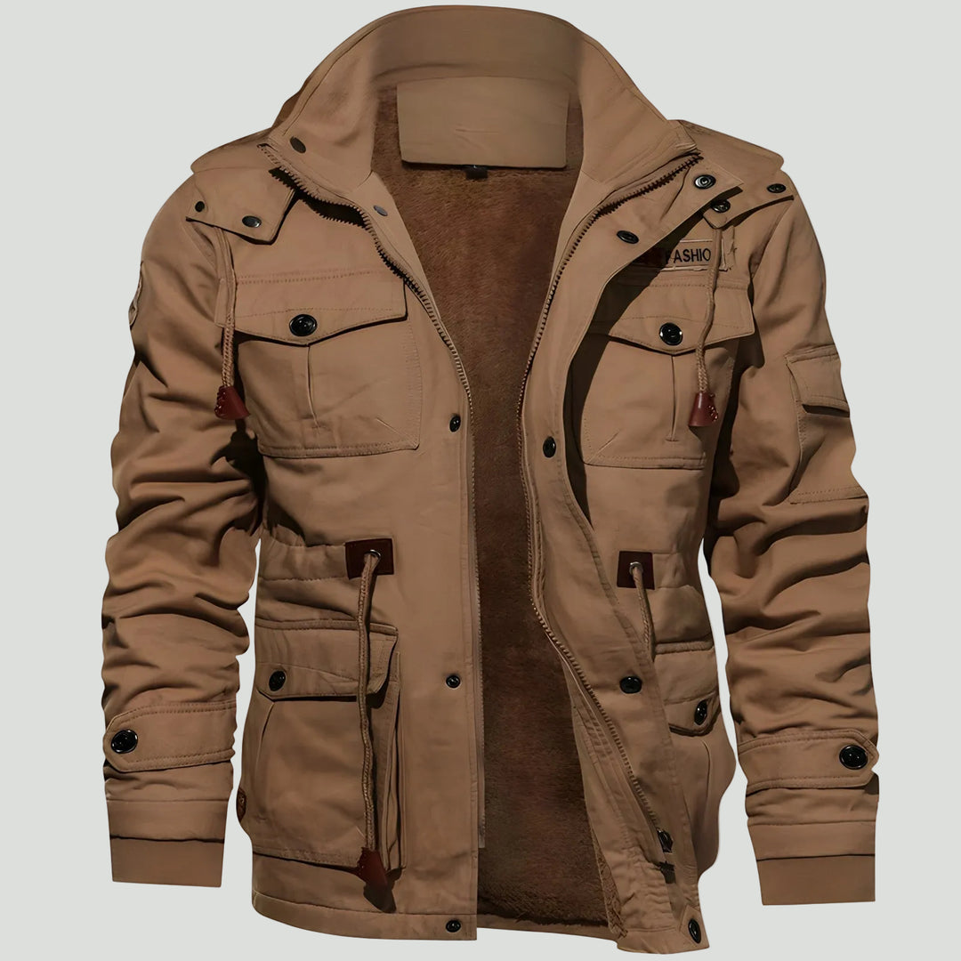 Men’s Tactical Outdoor Jacket – Multi Pocket Design for Cold Weather Use