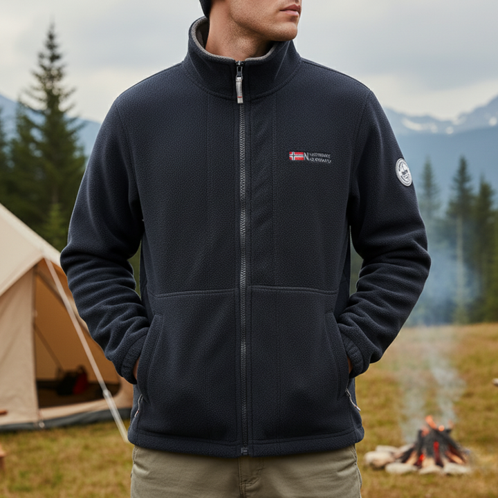 Thermal Breathable Fleece Jacket – Lightweight Mid-Layer for Outdoor Use