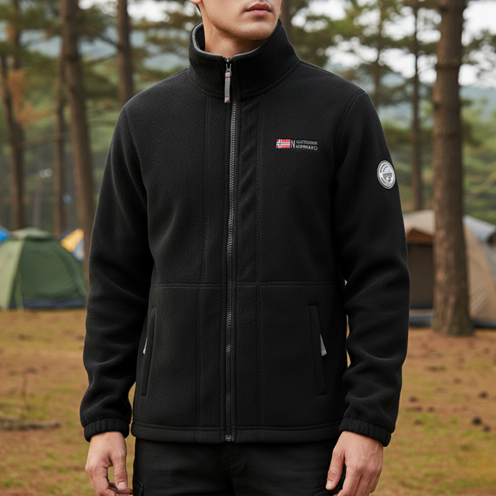 Thermal Breathable Fleece Jacket – Lightweight Mid-Layer for Outdoor Use