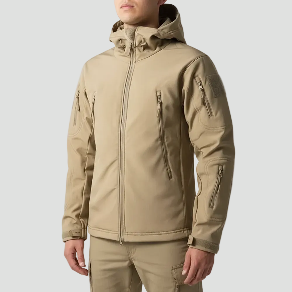 Men’s Softshell Hiking Jacket – Wind-Resistant Fleece-Lined Layer