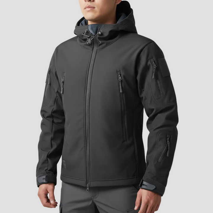 Men’s Softshell Hiking Jacket – Wind-Resistant Fleece-Lined Layer