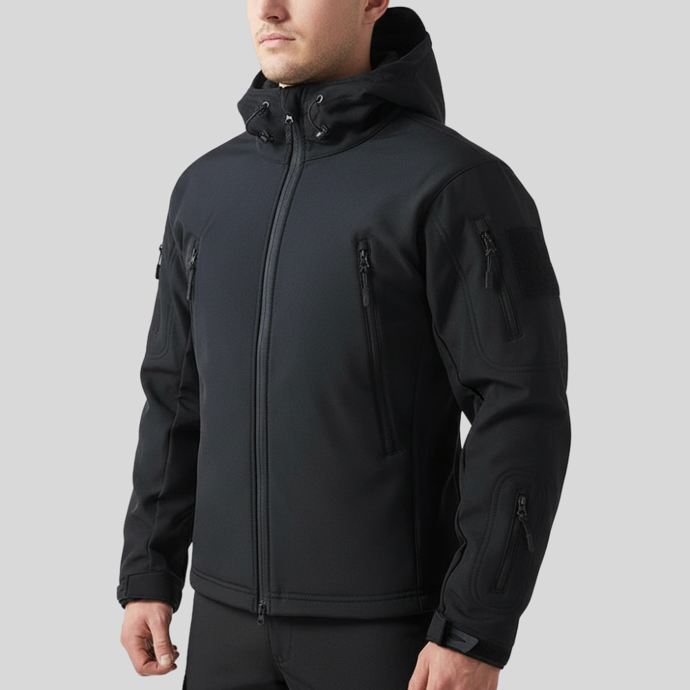 Men’s Softshell Hiking Jacket – Wind-Resistant Fleece-Lined Layer