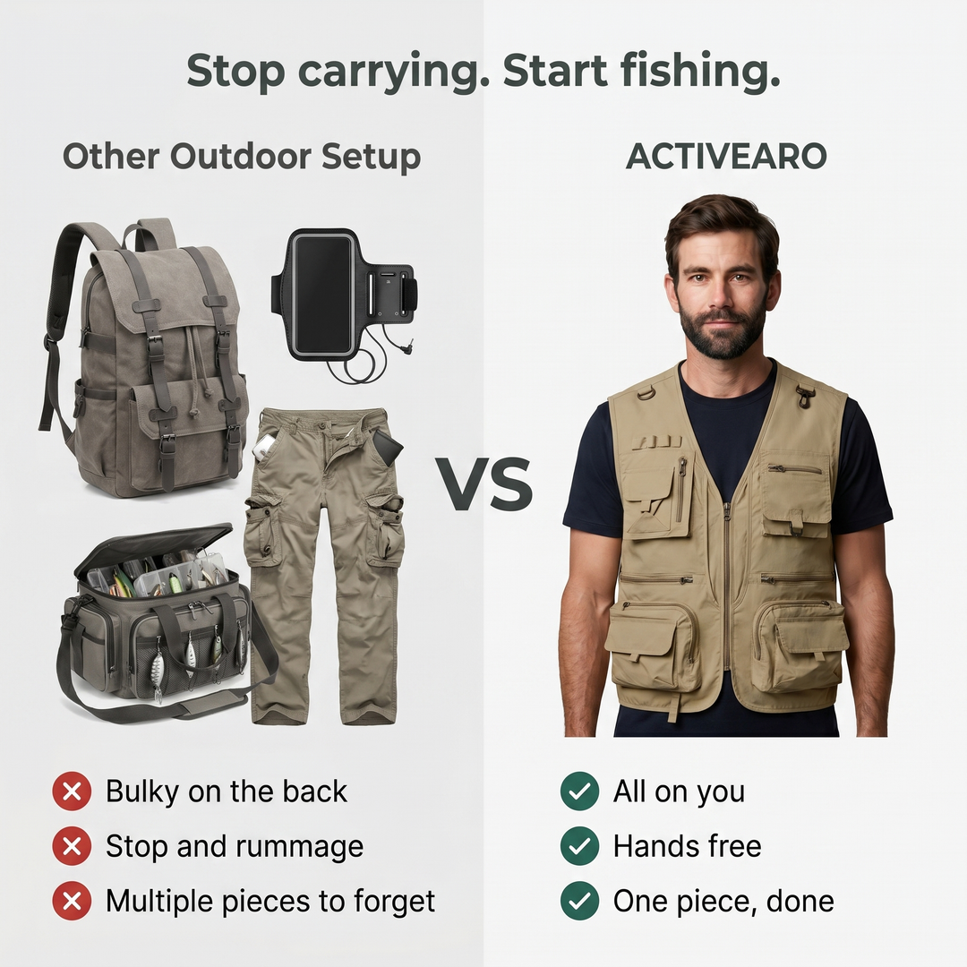 Men’s Multi-Pocket Outdoor Vest – Quick-Dry Mesh for Active Use