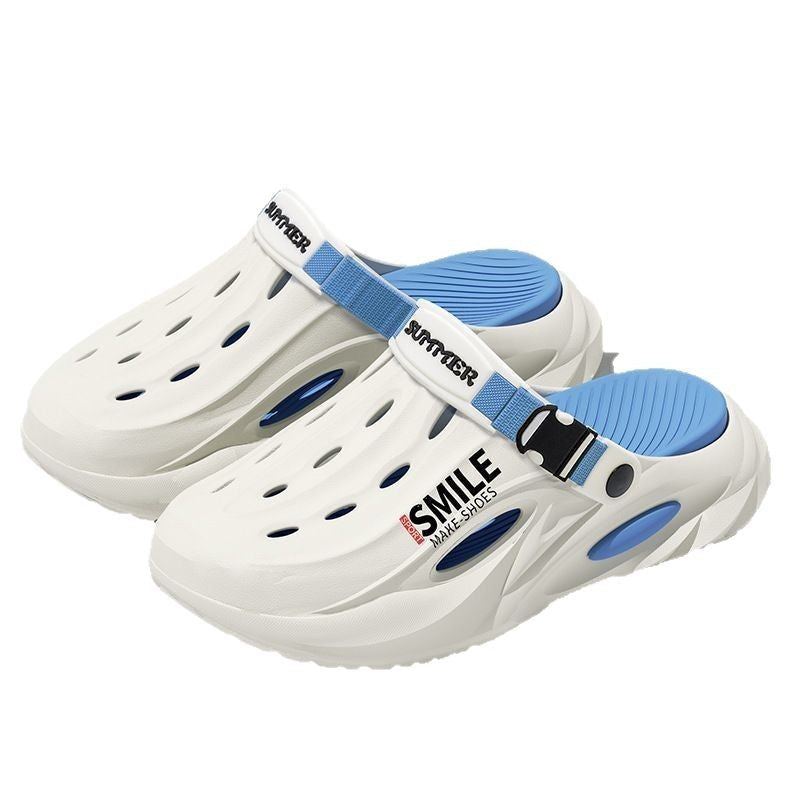 Men's Lightweight EVA Clogs – Slip-On Drainage Garden and Outdoor Shoes with Back Strap