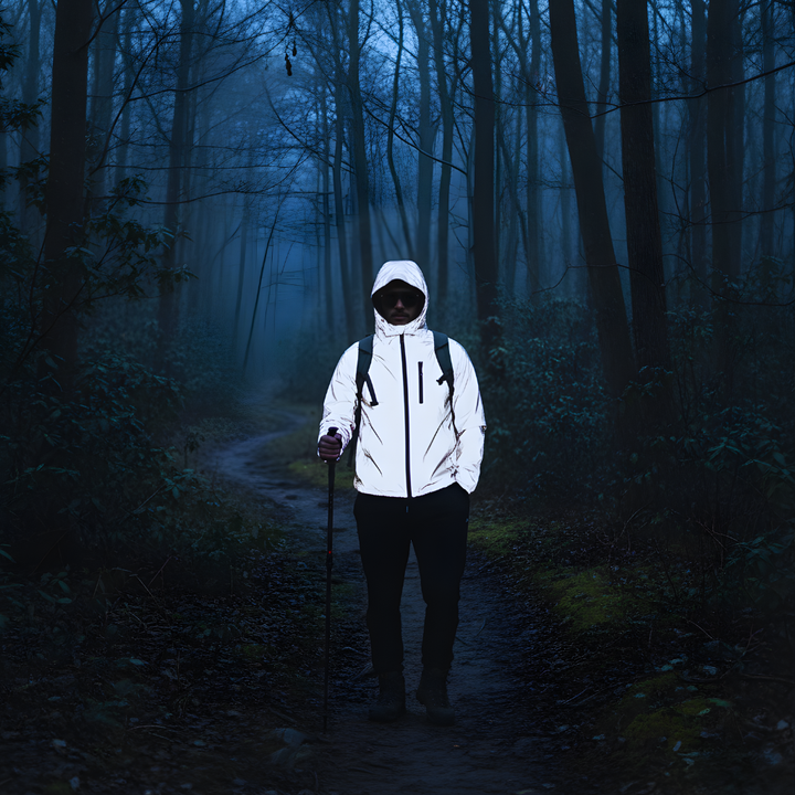 Waterproof Reflective Running & Hiking Jacket – Lightweight Outdoor Protection