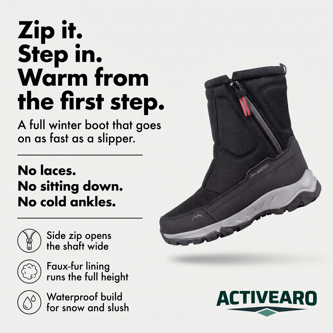 How it works: side zip, faux-fur lining and waterproof build