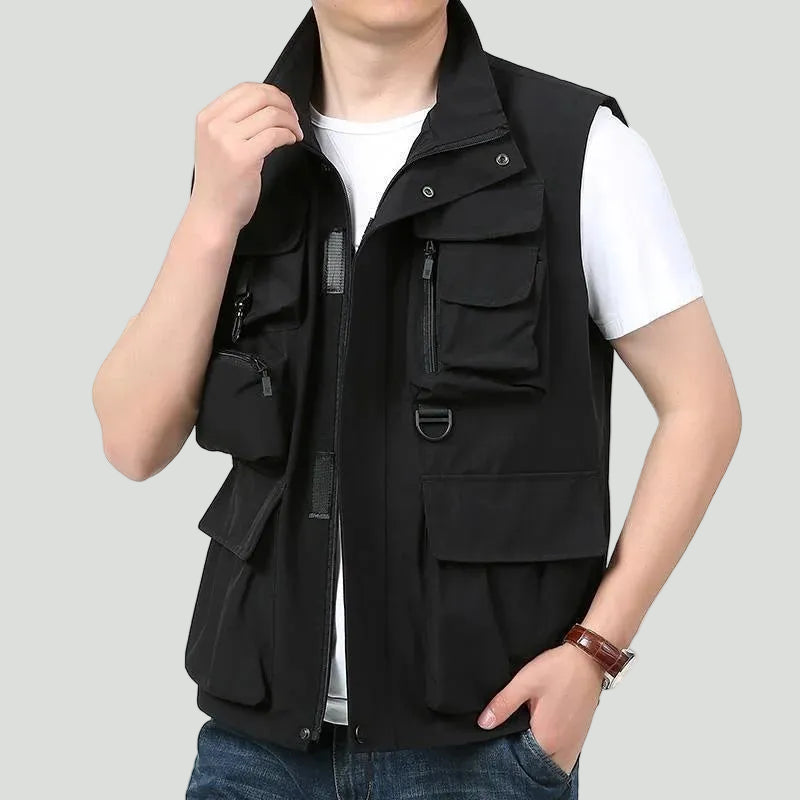 Men’s Lightweight Workwear Vest – Multi-Pocket Utility for Outdoor Use