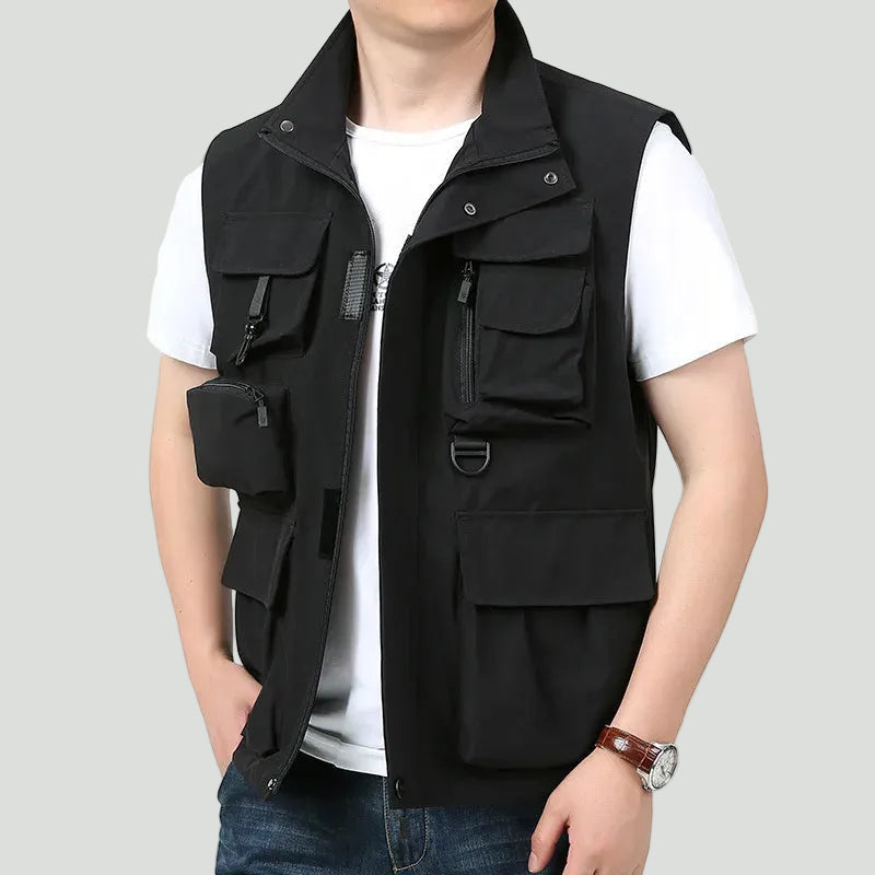 Men’s Lightweight Workwear Vest – Multi-Pocket Utility for Outdoor Use