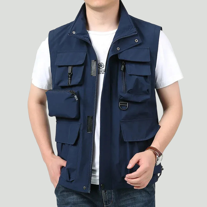 Men’s Lightweight Workwear Vest – Multi-Pocket Utility for Outdoor Use