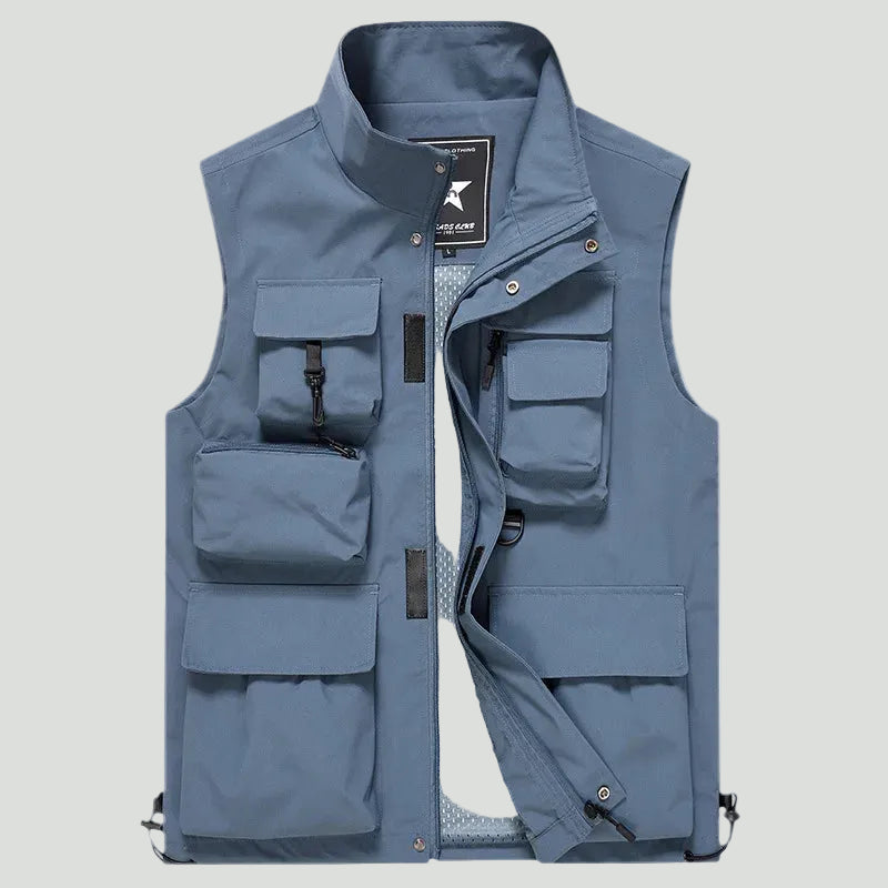 Men’s Lightweight Workwear Vest – Multi-Pocket Utility for Outdoor Use
