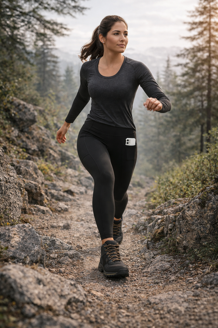 Women’s Stretch Hiking Leggings – High Waist for Outdoor Movement