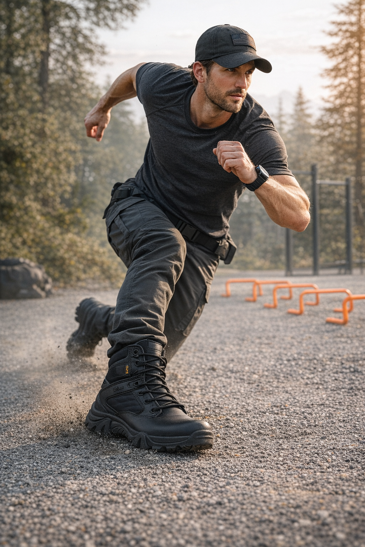 Men’s Lightweight Waterproof Tactical Hiking Shoes – Grip Sole for Outdoor Use