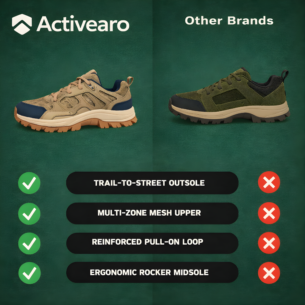 Lightweight Breathable Outdoor Hiking Shoes – Grip Support for Daily Use