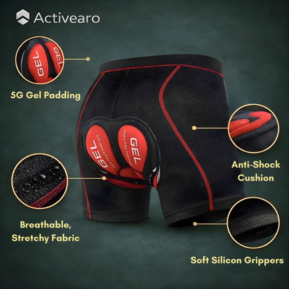 Padded Breathable Cycling Undershorts – Gel Support Base Layer