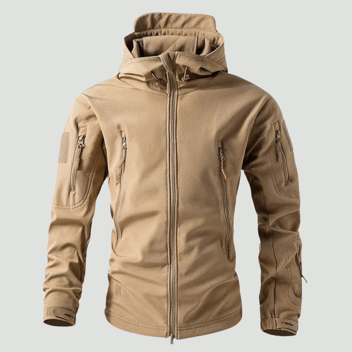 Waterproof Softshell Outdoor Jacket – Hooded Protection for All Conditions