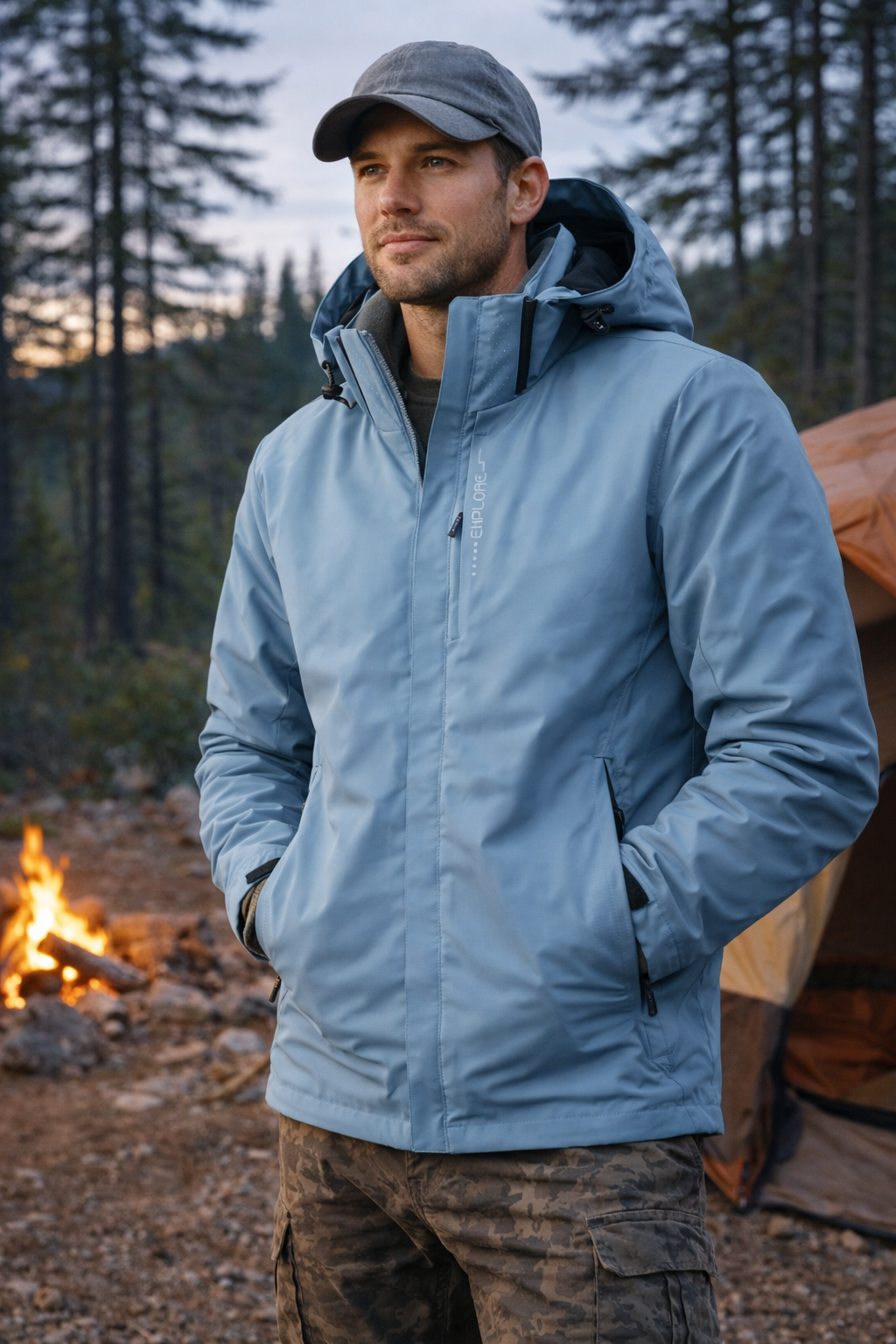Waterproof Windproof Outdoor Jacket – Lightweight Unisex Layer