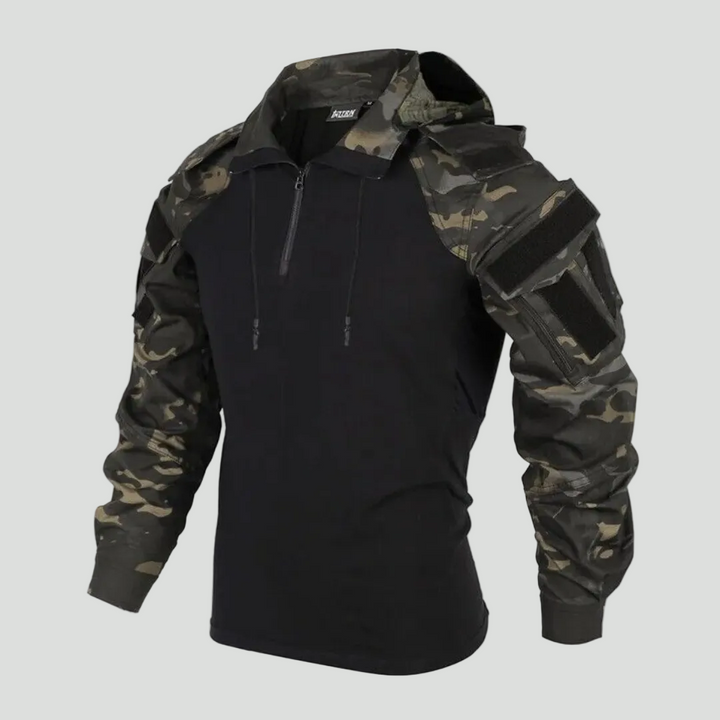Tactical Camouflage Hoodie – Wind Resistant