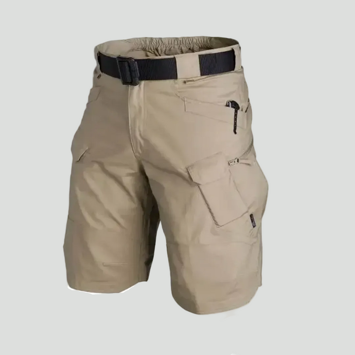 Men’s Outdoor Cargo Shorts – Elastic Waist Design with 6 Pockets