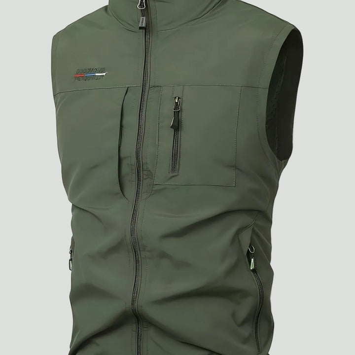 Lightweight Multi-Pocket Outdoor Gilet – Quick-Dry Layer for Active Use