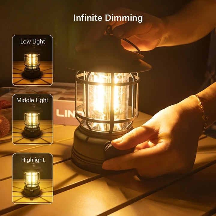 Rechargeable LED Camping Lantern – Adjustable Brightness Outdoor Light