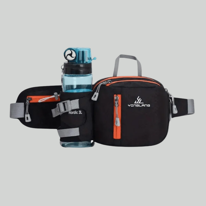 Lightweight Water Resistant Outdoor Waist Pack – Bottle Holder Design